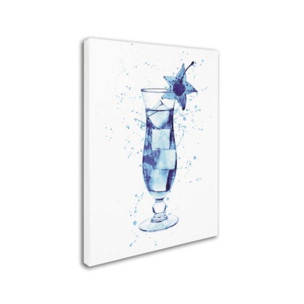 Michael Tompsett 'Cocktail Drinks Glass Watercolor II' Canvas Art,24x32